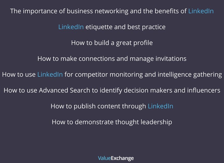 LinkedIn Bootcamp, LinkedIn Workshop, LinkedIn Course, Learning Outcomes 