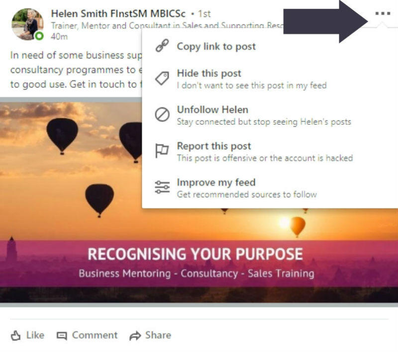 Managing Your LinkedIn Feed 