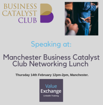 Manchester Business Catalyst Club Networking Lunch