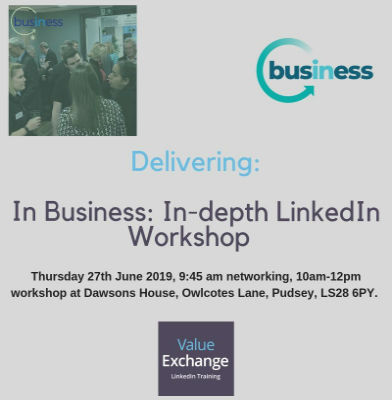 Nigel Cliffe leading In Business In Depth LinkedIn Workshop