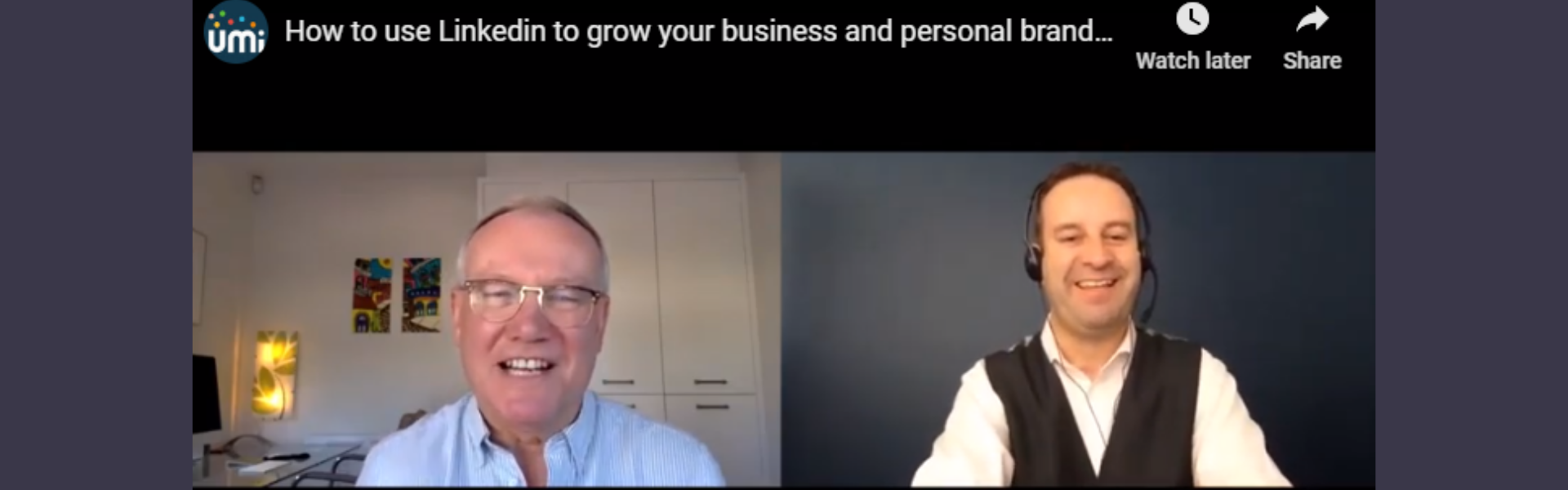 How to Use LinkedIn for Business Growth UMi webinar with Nigel Cliffe