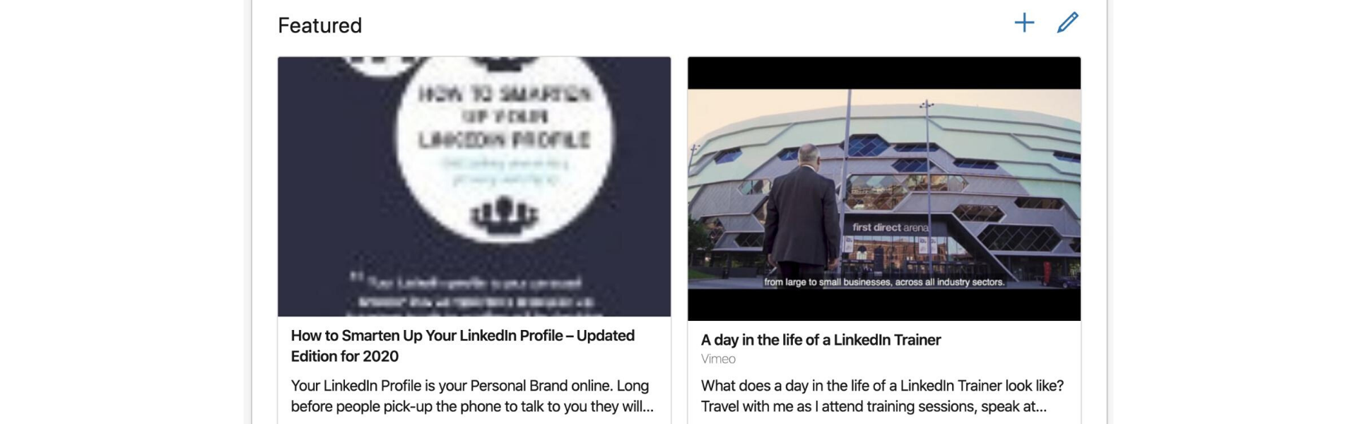 New LinkedIn Profile Featured section to improve your LinkedIn Profile