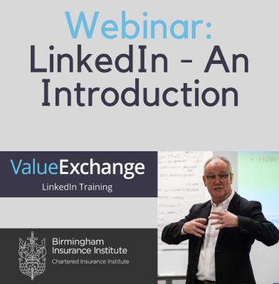 Webinar: LinkedIn - An Introduction by Nigthe Birmingham Insurance Institute Cliffe for