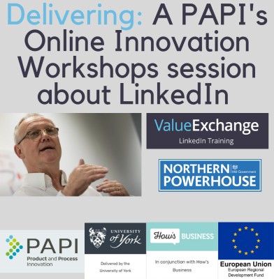 PAPI Online Innovation Workshops LinkedIn session 8th Oct delivered by Nigel Cliffe