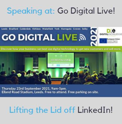 Nigel Cliffe of Value Exchange will be speaking at Go Digital Live1 In Leeds on 23rd September.