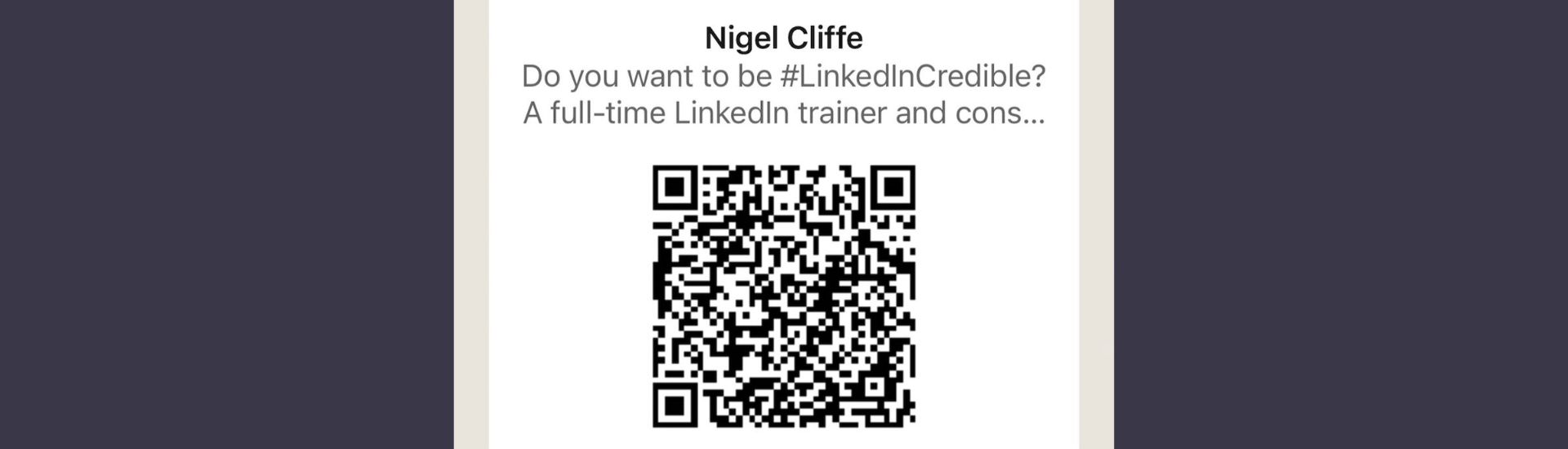 LinkedIn QR Code